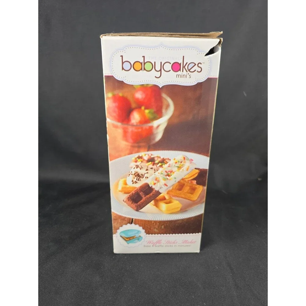 Babycakes Mini Nonstick Coated Waffle Stick Maker NEW